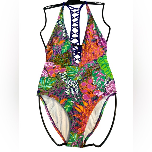 Trina Turk | Swim | 5r Trina Turk Tropic Escape Vplunge One Piece ...
